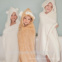 PremiumTowels séchage rapide Super design du visage animal moelleux Suit pour le bain Boys and Girls serviette de bain bébé